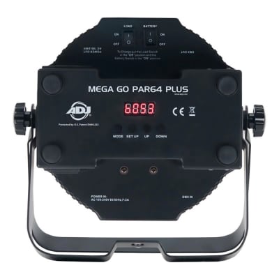 ADJ American DJ MEG373 Mega Go PAR64 Plus RGB+UV LED Par Lights (4), Bag, Cables image 2