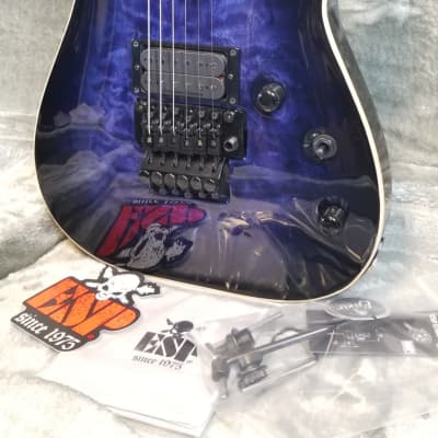 ESP E-II Horizon FR QM RDB Quilted Maple Top Electric Guitar, Floyd Rose, Reindeer Blue, W/Case 2023 image 4