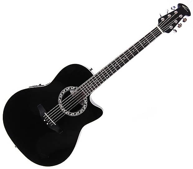 Ovation by Applause AE 128 (Custom)リペアあり Ovation Applause AE 128 Black w/extras | Reverb