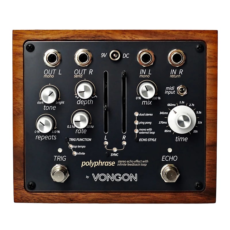 Vongon Polyphrase Stereo Delay 2022 - Present - Black image 1