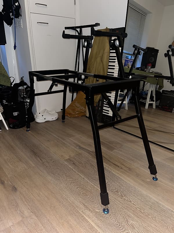 Gear4music Deluxe 2 Tier Keyboard Stand 2022 - Black | Reverb