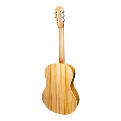 Martinez Full Size Student Classical Guitar Pack with Built In Tuner (Jati-Teakwood) image 3
