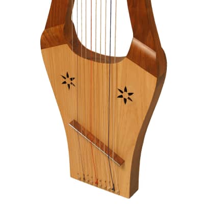 Mid East 27" Kinnor Harp 10 String Light Finish Tool image 1