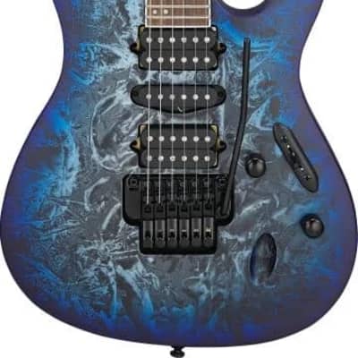 Ibanez S770CZM Solidbody Electric, Cosmic Blue Frozen Matte image 3