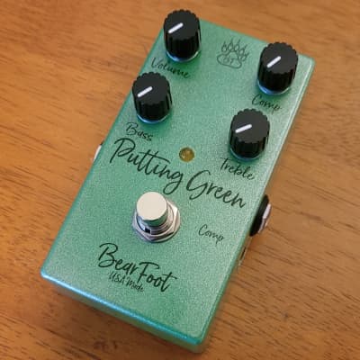 Reverb.com listing, price, conditions, and images for bearfoot-fx-pale-green-compressor