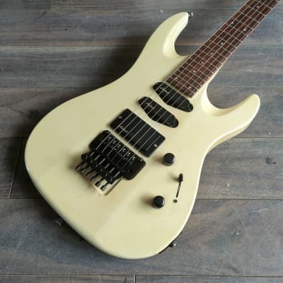 1990's Aria Pro II MA-550 Magna Superstrat SSH (White) | Reverb