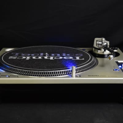 Technics SL-1200MK3D Silver Direct Drive DJ Turntable [Blue LED Modified] image 2