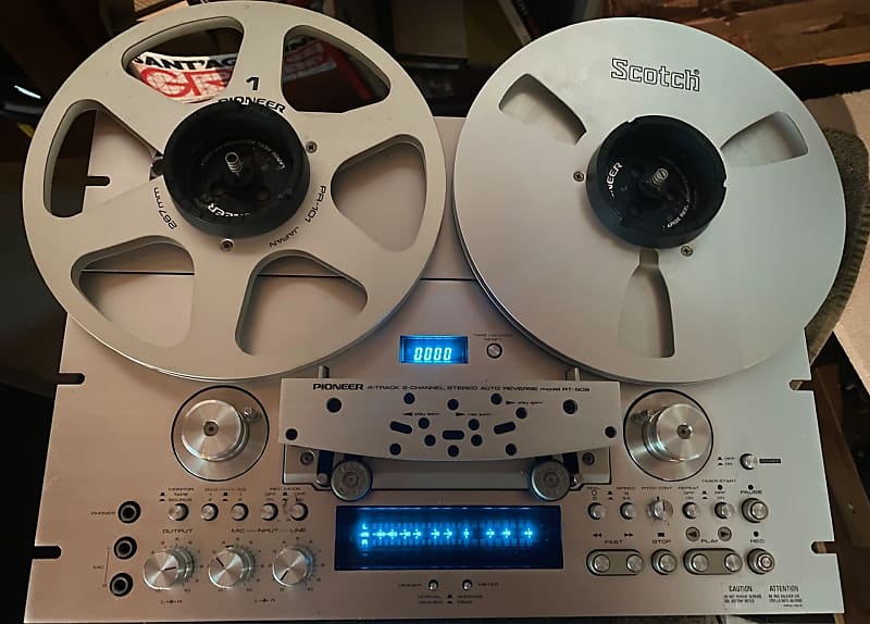 Pioneer RT-909 4-Track Stereo 1/4&quot; Reel-to-Reel Tape Deck 1979 - 1984 - Silver  			