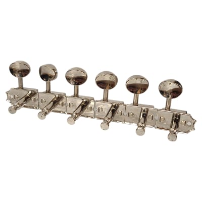 Kluson 6 In Line Left Hand Deluxe Series Tuning Machines Double