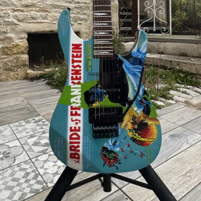 ESP M2 MII KH 2007 - Custom « BRIDE Of FRANKENSTEIN » Kirk Hammett KH image 2