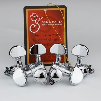 NEW Grover 502C LOCKING Tuners 3x3 for Modern Gibson Les Paul SG - CHROME image 2