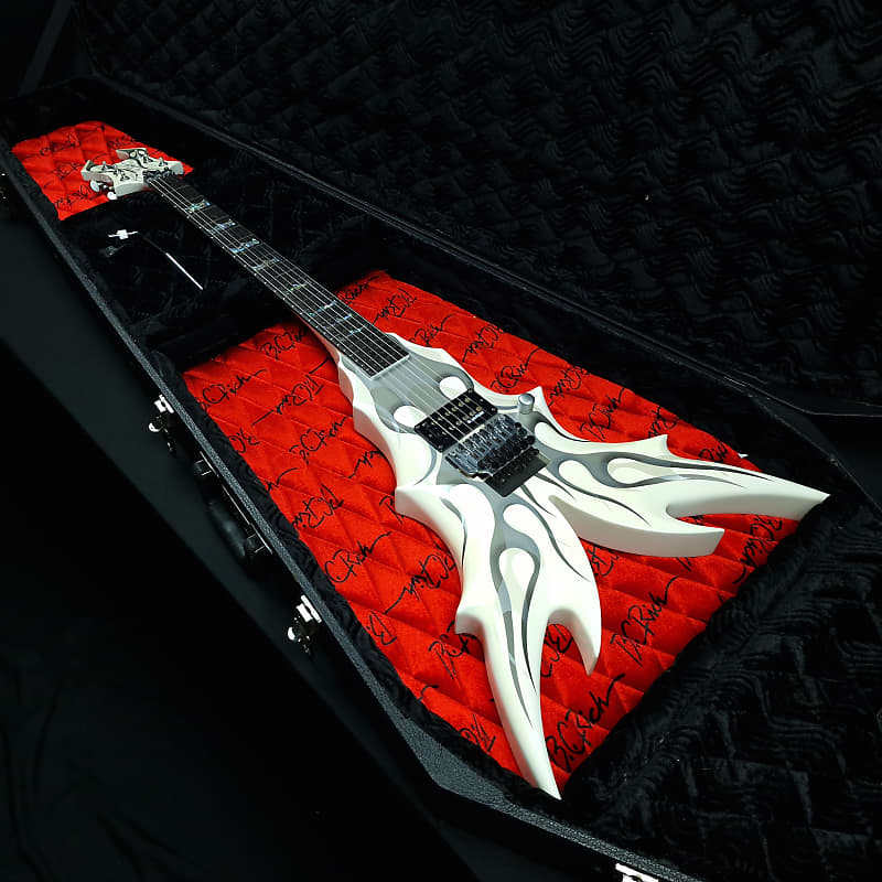 B.C. Rich Draco Limited Edition Ghost Flame 2010 Korea Neck