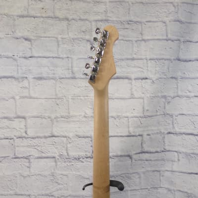 S101 Left Handed Strat Style Black Electric Guitar image 6