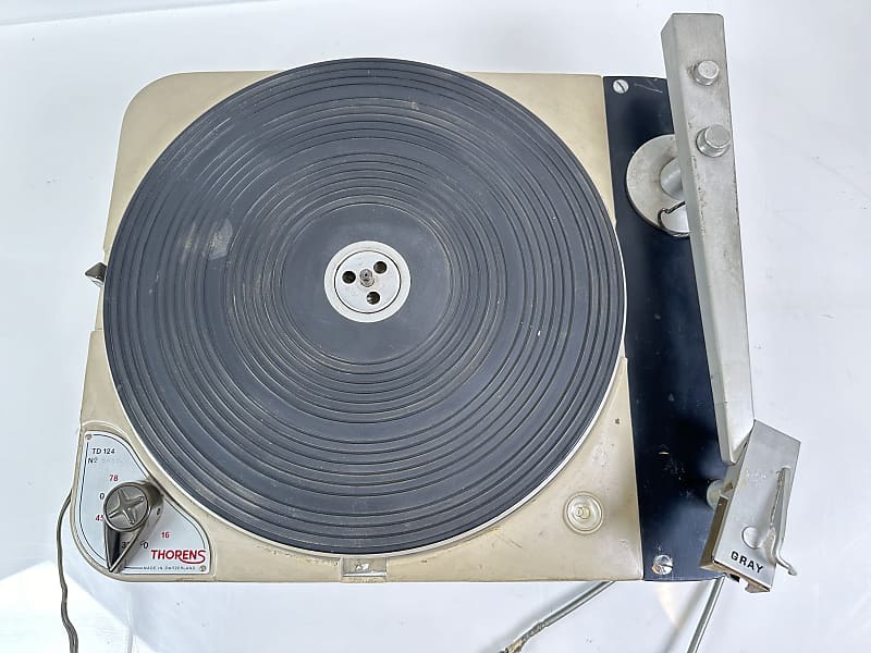 Vintage Thorens TD124 TD-124 Direct Driver Turntable | Reverb