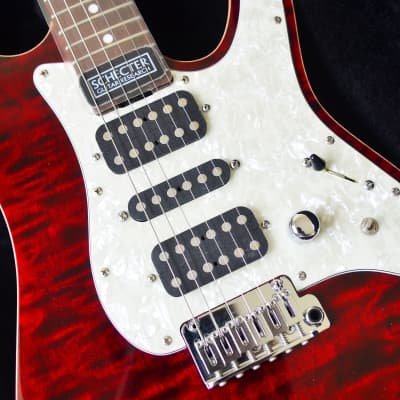 Schecter Japan EX-V-24-CTM-VTR 3A Grade | Reverb