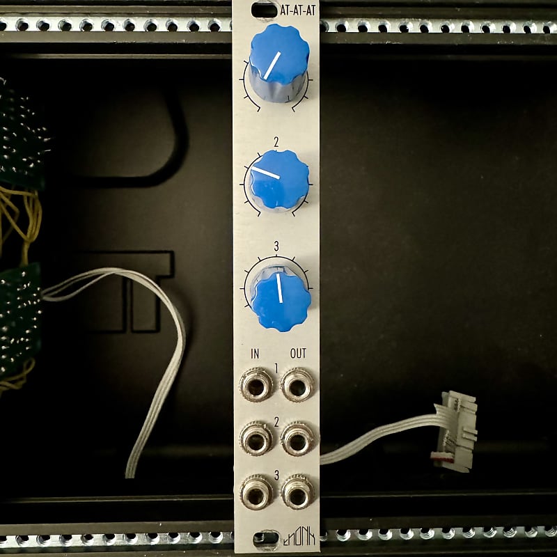 Thonk ATATAT Eurorack passive triple attenuator module Reverb