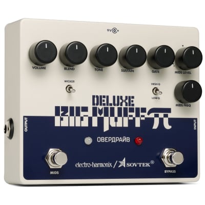 Electro-Harmonix EHX Sovtek Deluxe Big Muff Pi Distortion / Sustainer Effects Pedal image 2