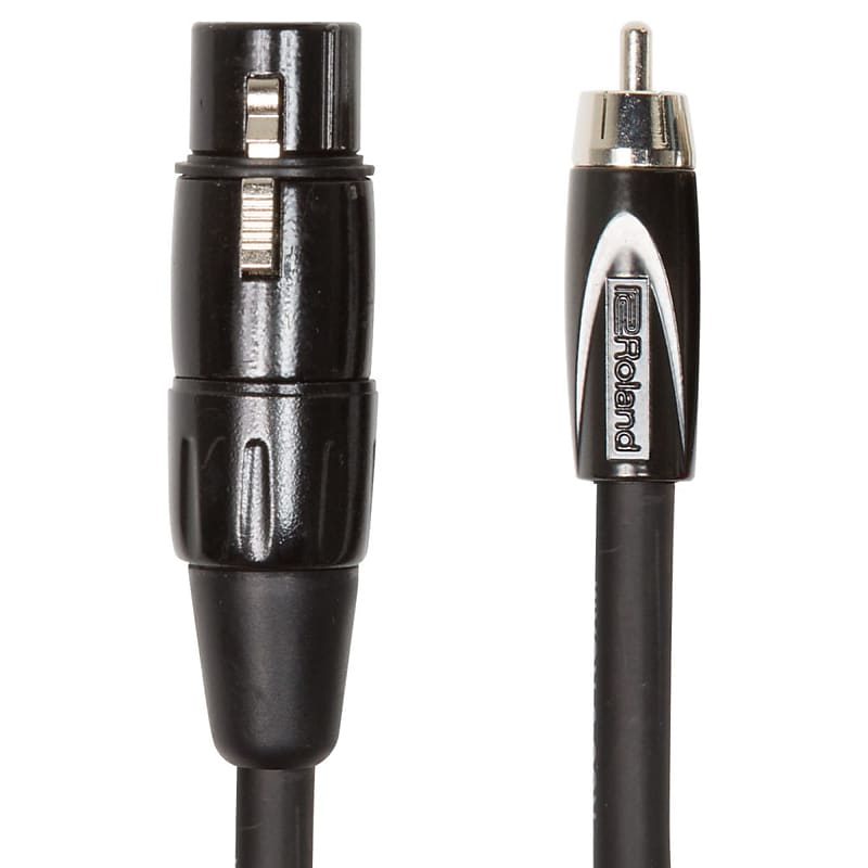 Roland Black Series Interconnect Cable - XLR female to RCA - 10FT / RCC-10-RCXF image 1