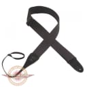 Levy's MC8A-BLK Cotton Guitar Strap 2" with Headstock Loop End Black