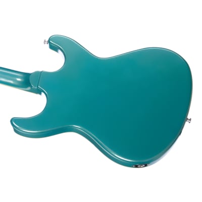 Eastwood Guitars Sidejack DLX - Metallic Blue - Deluxe Mosrite-inspired Offset Electric Guitar - NEW! image 7