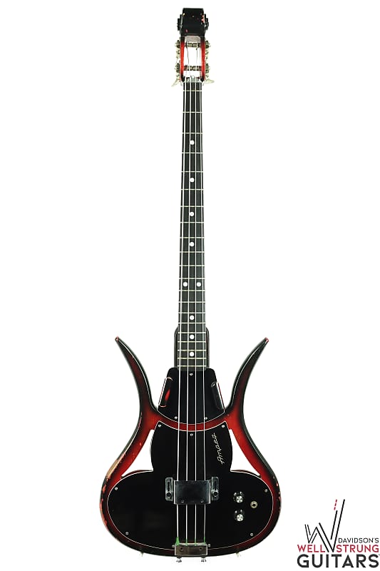 1967 Ampeg ASB-1 "Devil Bass" - Red/Black image 1