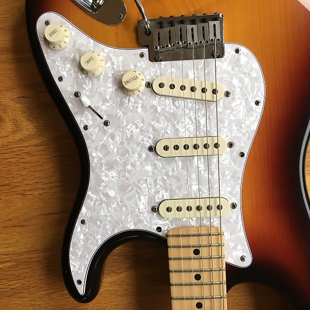 Fender Strat Pearloid Pickguard + back plate | Reverb