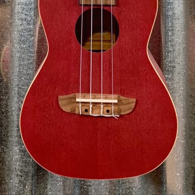 Ortega Guitars RURUBY Ruby Rasburry Okoume Top Concert Ukulele image 1