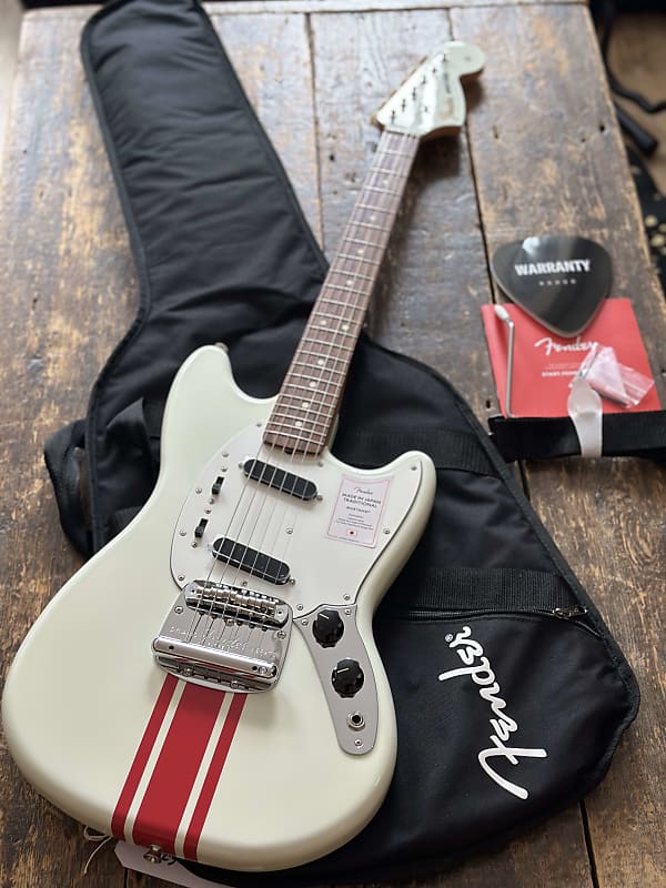 ギター Fender TRADITIONAL 60S MUSTANG RW OWT Fender Made in Japan Traditional 60s Mustang - olympic white