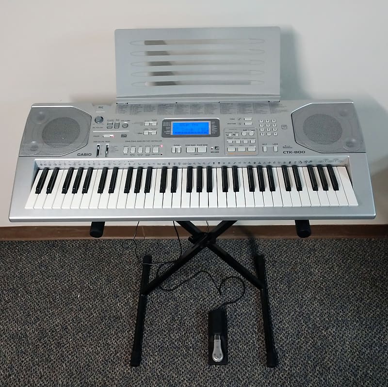 CASIO CTK-800 シルバー CASIO CTK-800 (DEMO songs) copyright songs - YouTube