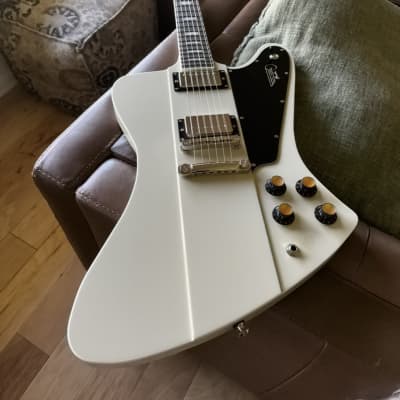 Kauer Banshee 2024 White Amazing Balance Tone and Feel Firebird Style Electric Guitar for sale