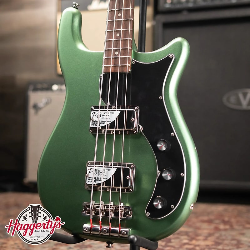 Epiphone Embassy Bassエレキベース グリーン Epiphone Embassy Bass Wanderlust Green Metallic | The Music Zoo