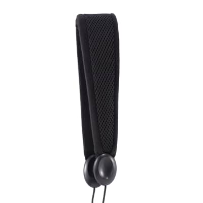 Rico Padded Strap W/Plastic Snap Hook for Soprano or Alto Sax - Black image 3