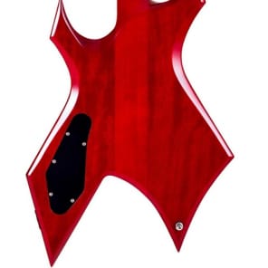 B.C. Rich Mk9 Warlock Electric Guitar Cherry Red Sunburst with Case image 5