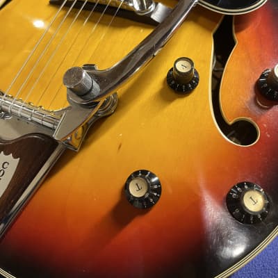 Conrad Semi Hollow 335 style Electric Guitar 60's to 70's image 3