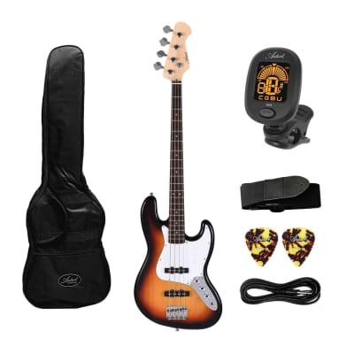 Artist AJB Sunburst Bass Guitar w/ Accessories for sale