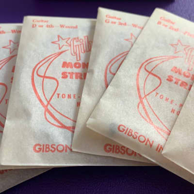Vintage 1950s Gibson GUITAR Strings FULL SET of 6 Case Candy For 1950s Les Paul 1954 1955 1956 1957 image 10