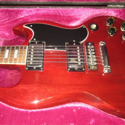1976 Gibson SG Standard Cherry Red CLEAN w/ Original Hardshell Case image 9