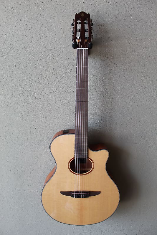 Brand New Yamaha NTX1 Acoustic/Electric Classical Guitar with Gig Bag - Natural image 1