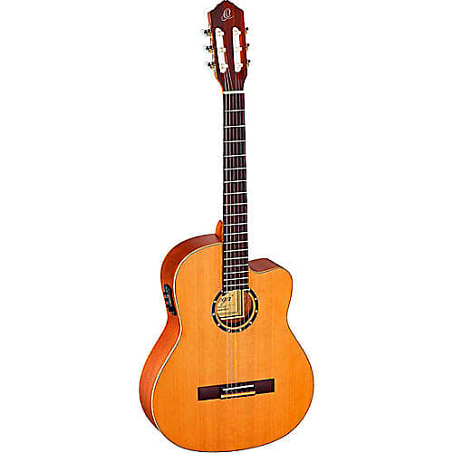 Ortega Traditional Series - Made in Spain Left-Handed Solid Top Classical Guitar w/ Bag image 1
