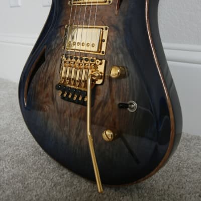 Brubaker Custom-Built KXG-1 Electric Guitar 2011 Waterfall Burl Top image 9
