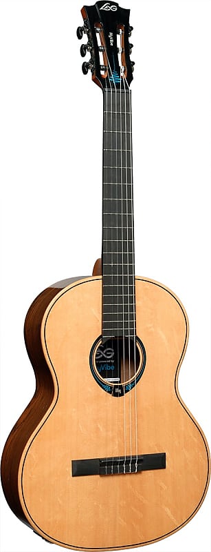 Lâg Clhv30e Guitare Classique Hyvibe 30 Gaucher Naturelle Reverb