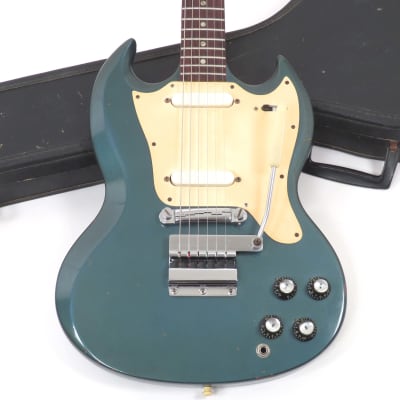 1967 Gibson Melody Maker D Pelham Blue - Rare Double Pickup Model with Original Case image 1