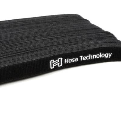 Hosa Black Hook & Loop Cable Ties - Cable Organizers