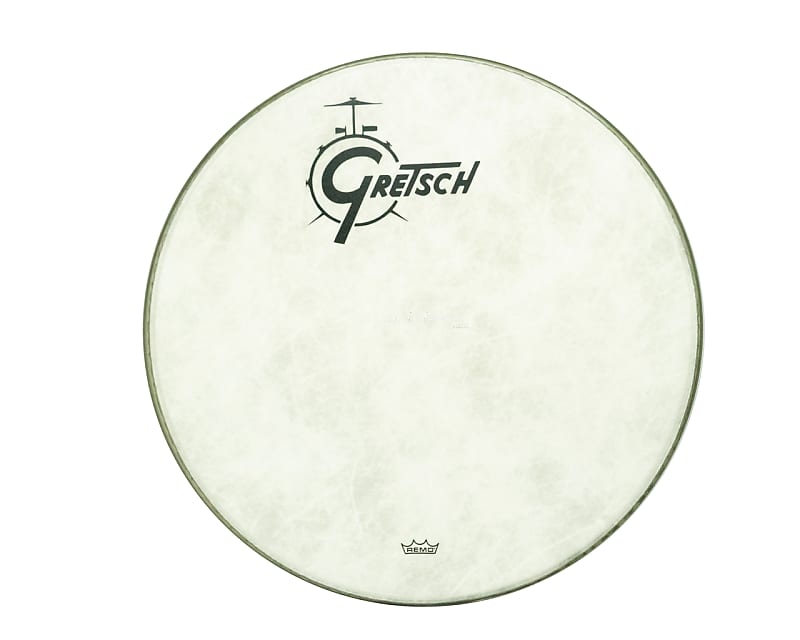 Gretsch Logo Fiberskyn 22'' Bass Drum Head image 1