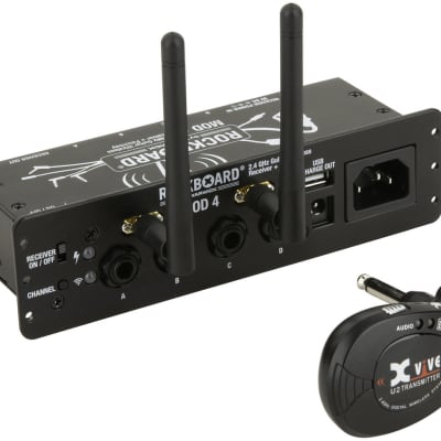 RockBoard MOD 4 & U2 Transmitter - 2.4 GHz Guitar Wireless Receiver, Transmitter + TRS Patchbay image 1