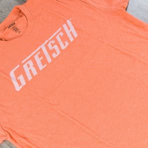 Gretsch Logo T-Shirt, Orange, Medium (M) Short Sleeve Tee Shirt Apparel Clothing image 2