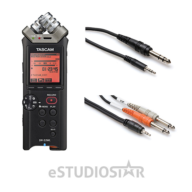 Tascam DR-22WL Portable Handheld Recorder with 10ft 3.5mm TRS | Reverb