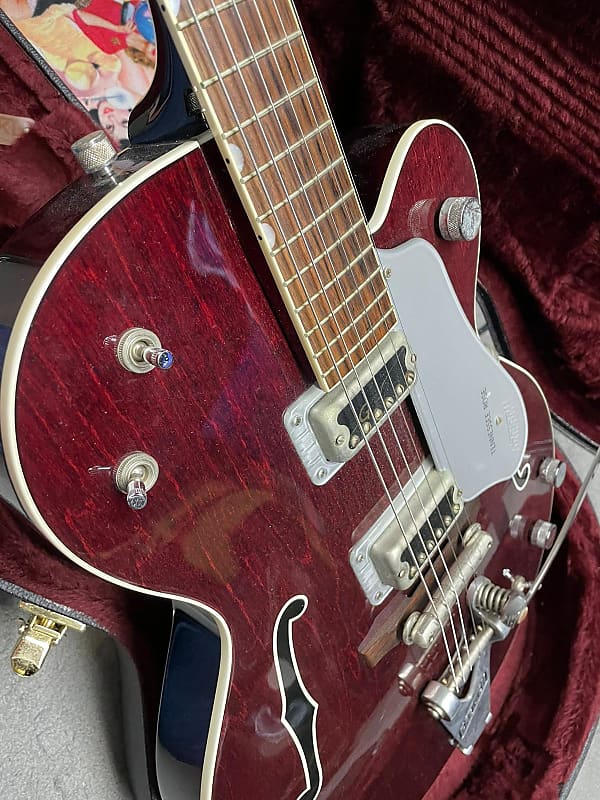 Gretsch G6119-1962HT Chet Atkins Tennessee Rose with Hilo'Tron Pickups - Burgundy Stain image 1