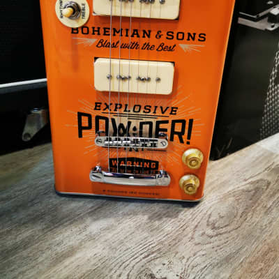 Bohemian  Oil Can Guitar 2 P90 Tnt image 2