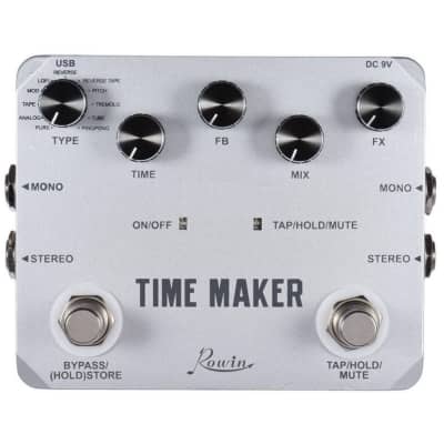 ROWIN LTD-02 Time Maker Delay Guitar Effect Pedal 11 Types of Delay effects image 1